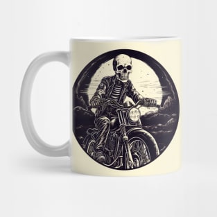 Cool Skeleton Motorcycle Mug